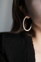 Load image into Gallery viewer, HANNE Freshwater Pearl Hoops
