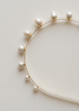 Load image into Gallery viewer, Modern Lux Hair Jewelry GIONNY Baroque Pearl Headband in 14k gold plated metal 
