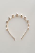 Load image into Gallery viewer, Modern Lux Hair Jewelry GIONNY Baroque Pearl Headband in 14k gold plated metal 
